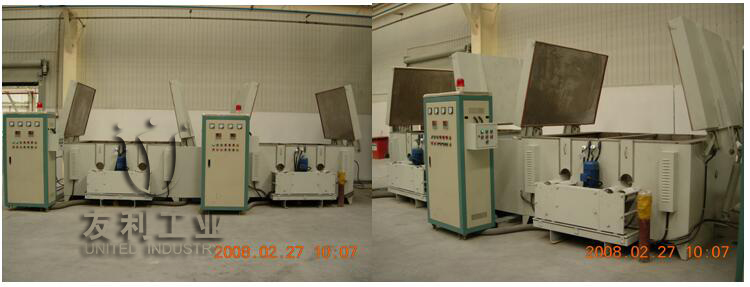 Motor rotary curing furnace